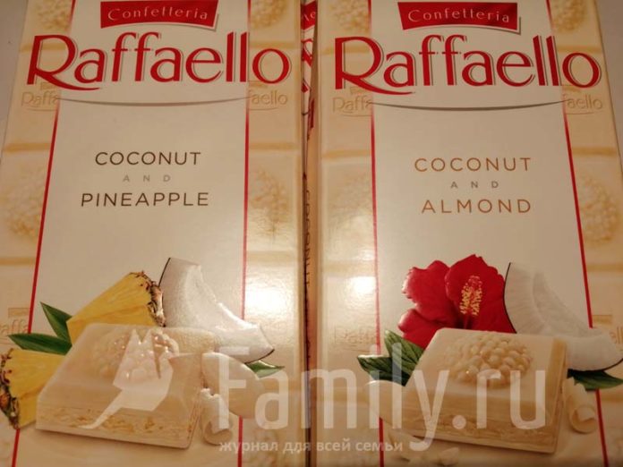 Белый шоколад Raffaello