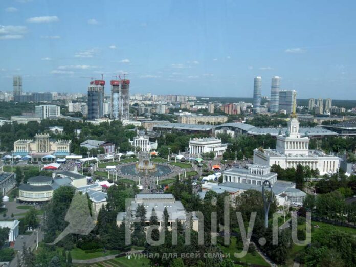 Вид на Москву с высоты