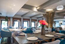 На край света в «Шикотан» Красивый интерьер ресторана