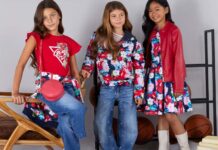 Одежда для детей: тепло, уютно, стильно Девочки - модели в одежде Guess