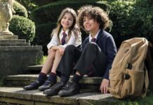 Школьная коллекция Geox: легко, удобно и красиво Школьники позируют для рекламной фотосессии