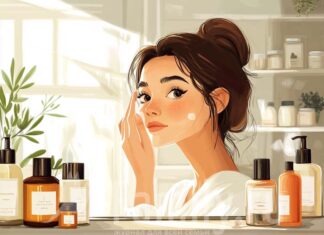 Lifecode: уход и красота Девушка перед зеркалом