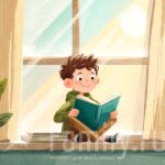 Детские книги: кот Басик, зайчики и … детективы Мальчик с книгой картинка