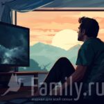 Кино онлайн: детективы, мистика и теории заговора Парень сидит перед телевизором