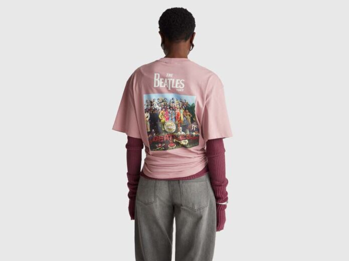 Футболка с принтом пластинки The Beatles