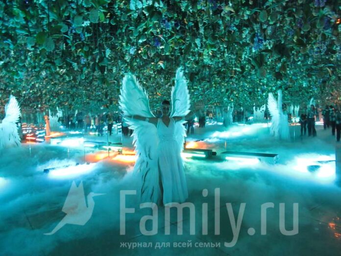 Девушка в белом с крыльями