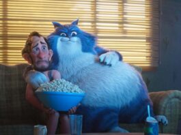 Фильмы зимы: от комедии до фантастики Кот и человек смотрят телевизор