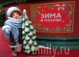 Зима в Москве 2026 Девочка с елочкой Зима в Москве