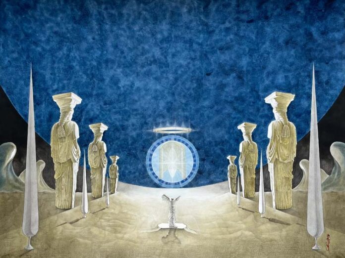 Картина на выставке Сретение