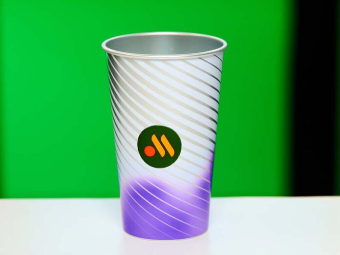 Белый стакан хамелеон