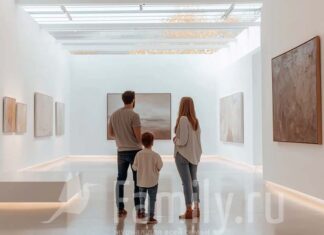 Музейные новости Семья на выставке