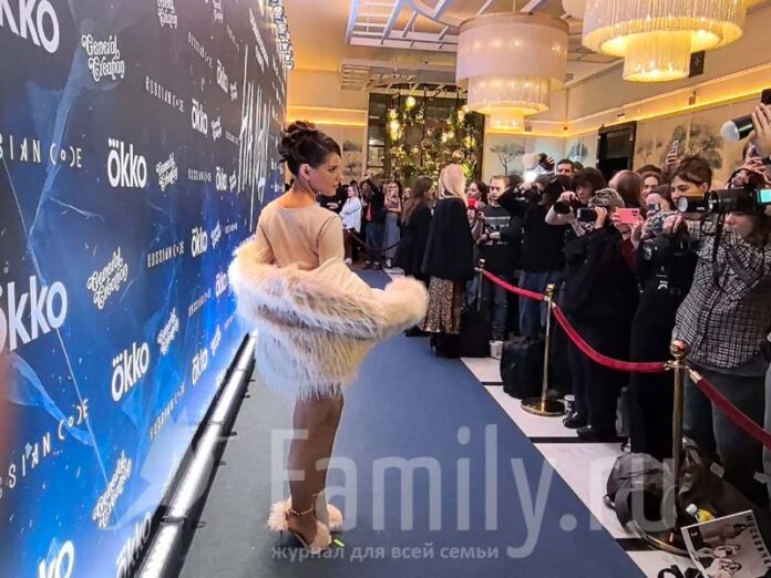 Ангелина Пахомова на презентации сериала «На льду» в кинотеатре «Художественный» 5 марта 2026 года