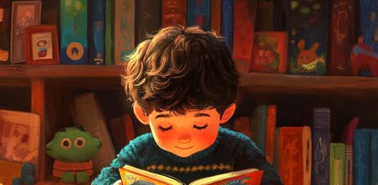 Книги апреля: играем, учимся, развиваемся Мальчик с книжкой