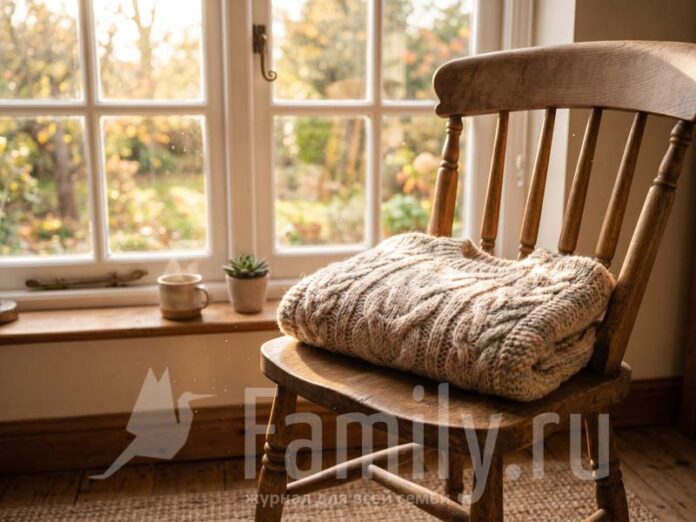 Шерстяной свитер серый