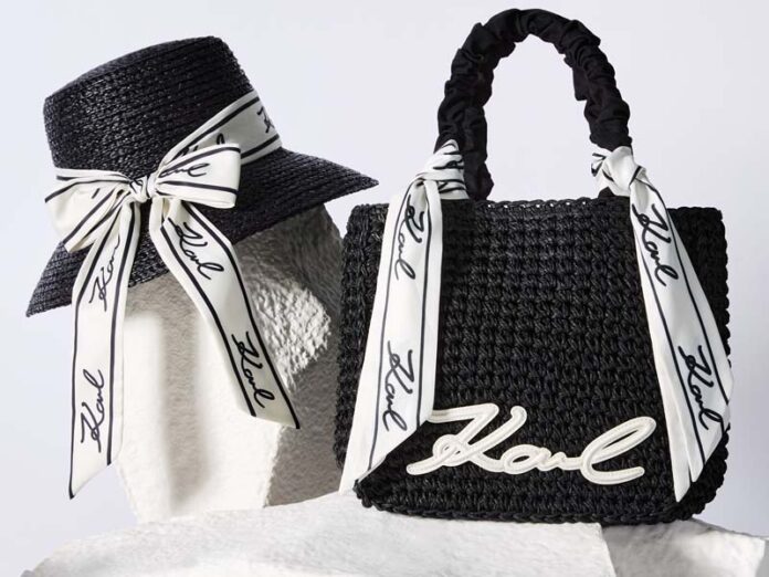 Черный тоут Карл Лагерфельд