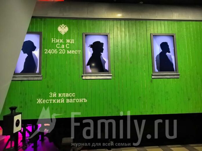 Железнодорожный вагон 3-го класса начала XX века 