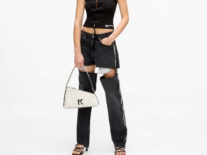 Джинсы/шорты и топ на шнуровке Karl Lagerfeld Jeans лето 2026