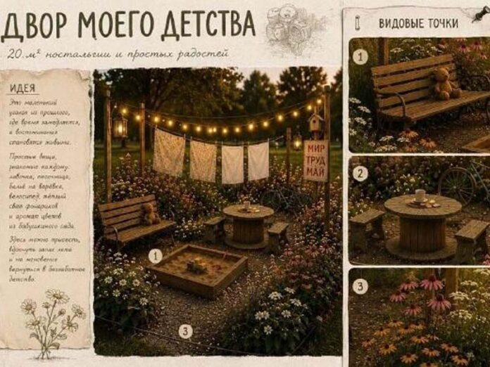Двор моего детства сад в Царицыно
