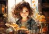 Книги октября: для любознательных и фантазеров Красивая девочка с книгой