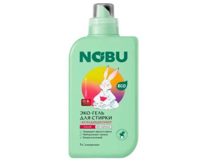 Nobu эко-гель для стирки 2в1 Color 