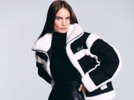 Karl Lagerfeld: женственность и харизма Девушка в пуховике Карл Лагерфельд осень-зима 2026