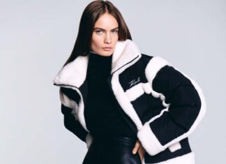 Karl Lagerfeld: женственность и харизма Девушка в пуховике Карл Лагерфельд осень-зима 2026